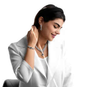 سرویس بر پایه جواهر سه بعدی زنجیر سنگین رنگی