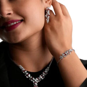 سرویس بر پایه جواهر سه بعدی زنجیر سنگین رنگی