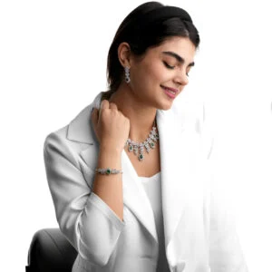 سرویس بر پایه جواهر سه بعدی زنجیر سنگین رنگی