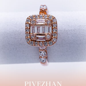 انگشتر بر پایه جواهر امرالدکات