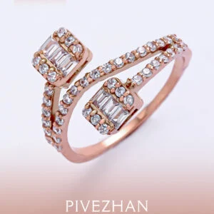 انگشتر بر پایه جواهر امرالدکات