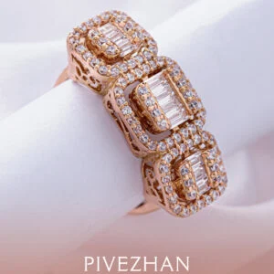 انگشتر بر پایه جواهر امرالدکات