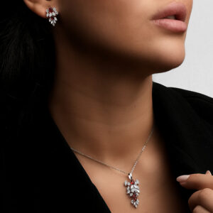 نیم ست بر پایه جواهر سه بعدی رنگی