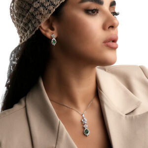 نیم ست بر پایه جواهر سه بعدی رنگی