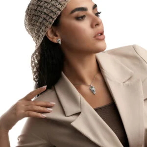 نیم ست بر پایه جواهر سه بعدی رنگی