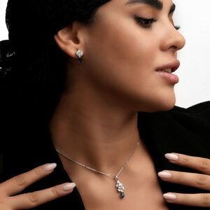 نیم ست بر پایه جواهر سه بعدی رنگی