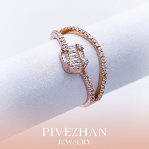 انگشتر بر پایه جواهر امرالدکات