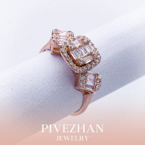 انگشتر بر پایه جواهر امرالدکات