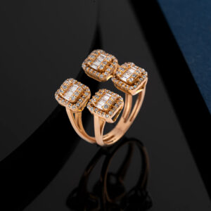 انگشتر بر پایه جواهر امرالدکات