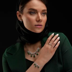 سرویس سه بعدی بر پایه جواهرطوفان سرخ زنجیربیزمارک رنگی